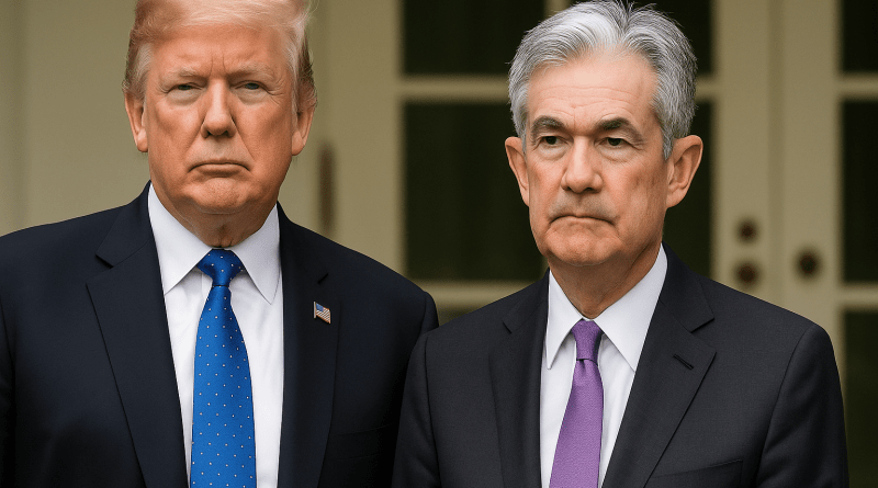 Trump next to powell