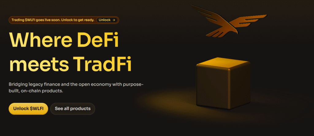 WLFI Hits Binance: Here’s What Traders Need to Know World Liberty Financial home page