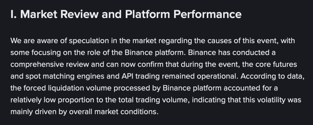 The exchange’s statement