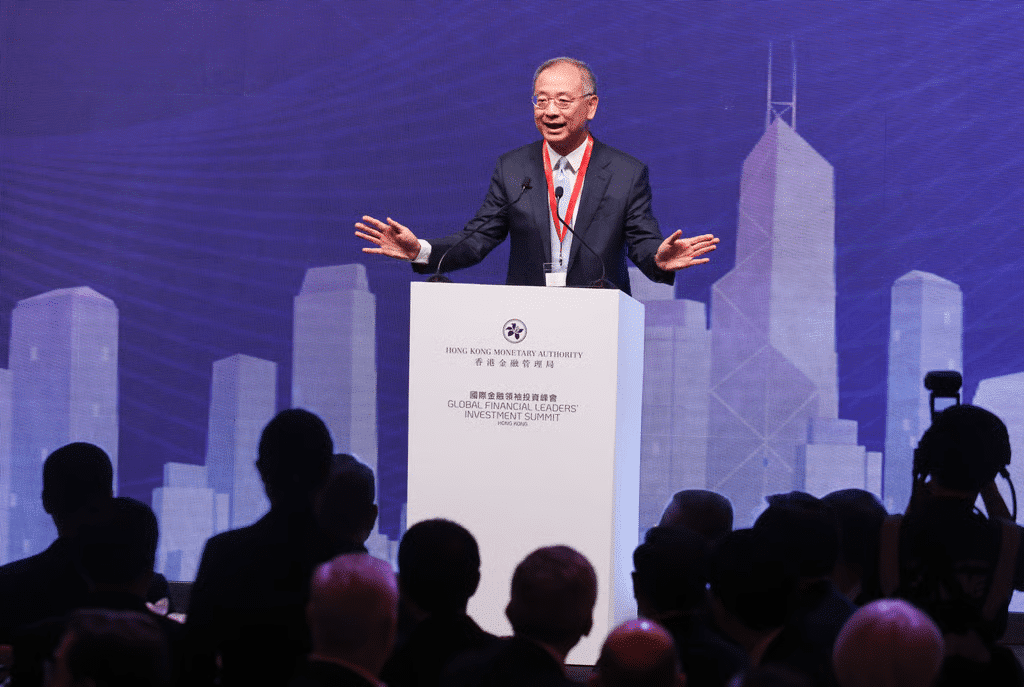 Franklin Templeton Brings Tokenised Funds to Hong Kong in Fintech 2030 Breakthrough Eddie Yue Wai-man, chief executive of the Hong Kong Monetary Authority, attends the Global Financial Leaders’ Investment Summit on Tuesday.