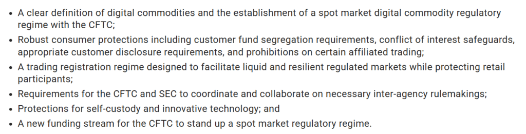 Overview of what the draft bill discusses