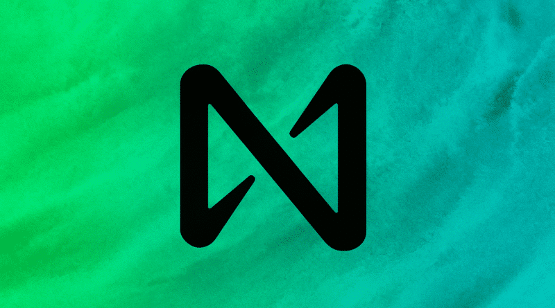 near protocol logo with abstract background